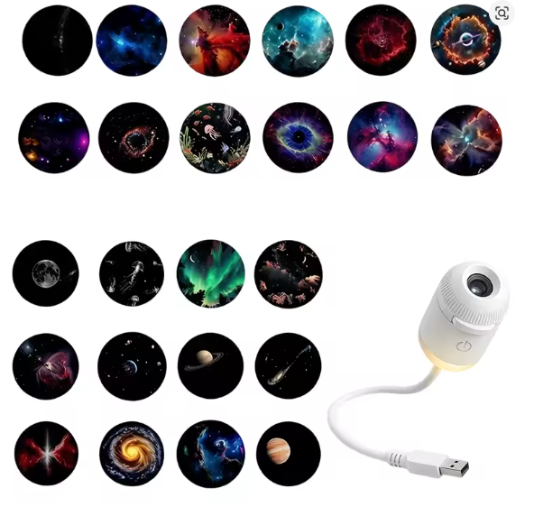 Aurora Galaxy Projector — USB star projector, pack size option
