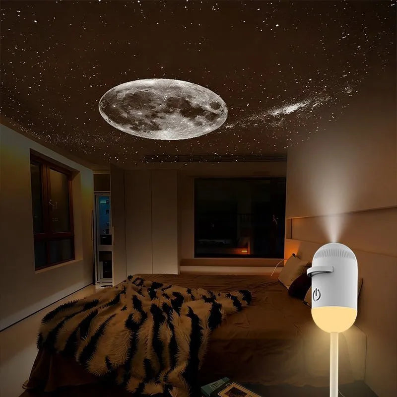 Aurora Galaxy Projector — USB star projector, product photo
